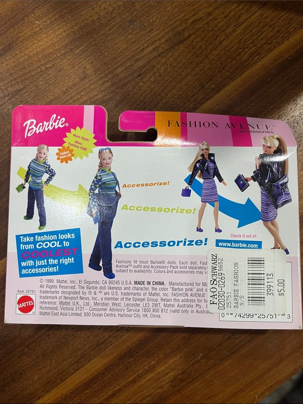 Barbie 1999 “Evening Star” Fashion Avenue Accessories Set - NRFB - #25751